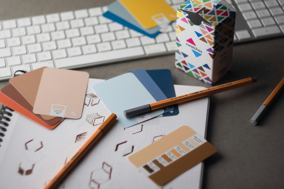Designer at work / brand materials